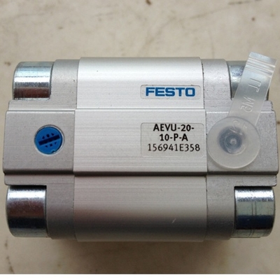 Festo Cylinder AEVU-20-10-P-A Silver High Compatibility -20°C To 80°C Precise Control Compact Design High Adaptability Easy Maintenance