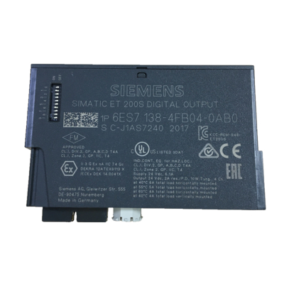 Siemens 6ES7138-4FB04-0AB0 SIMATIC ET 200S उच्च-प्रदर्शन फ़ेल-सेफ़ डिजिटल आउटपुट के लिए इलेक्ट्रॉनिक एम्पलीफायर