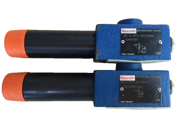 Rexroth Hydraulic Valve DR6DP2-5X/75YM High Reliability Blue High-Precision Pressure Cast Iron 350 Bar