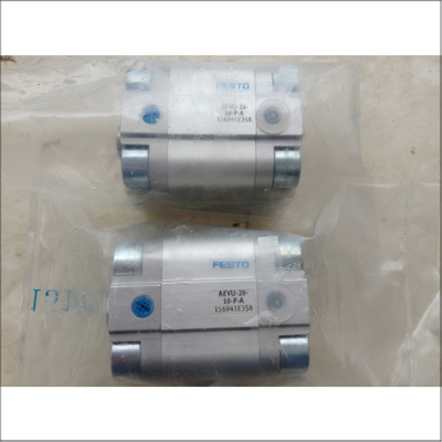 Festo Cylinder AEVU-20-10-P-A Silver High Compatibility -20°C To 80°C Precise Control Compact Design High Adaptability Easy Maintenance