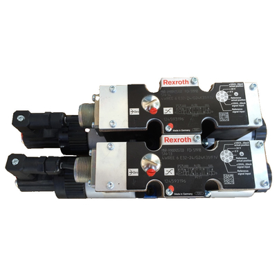 Válvula de dirección Rexroth 4WREE6E32-24/G24K31/F1V con sellos FKM para diversos fluidos hidráulicos