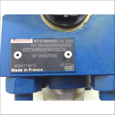 Cilindro hidráulico Rexroth CDT3ME6 50 36 100Z20 B11HHDTWW para aplicaciones industriales de servicio pesado con 50 mm de diámetro de pistón