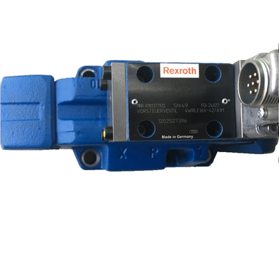 Valva de direção Rexroth 4WRLE16V200M-42/MXY/24A1 Entrada de valor de comando analógico para ajustes precisos