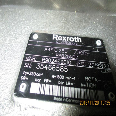 Μηχανική Υδραυλική Αντλία A4FO250 30R-PPB25N00 Bosch Rexroth S Λύση Ακριβείας για Εφαρμογές Βιομηχανικής Χρήσης