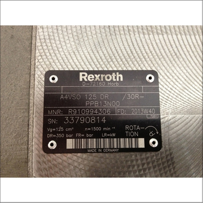 A4VSO125DR 30R-PPB13N00 Mechanische Hydraulische Pomp Gegote ijzeren materiaal Snel verzenden Veilige betaling Standaardontwerp voor maximale efficiëntie