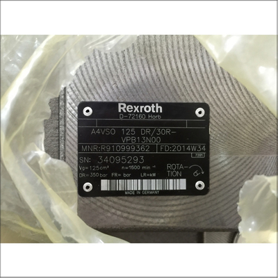 Bomba hidráulica mecânica de deslocamento variável A4VSO125DR 30R-VPB13N00 para circuito aberto Hyd By Rexroth