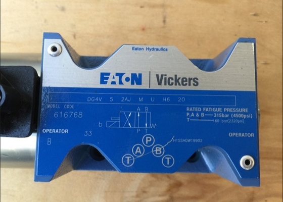 Vickers Proportional Valve DG4V-5-2AJ-M-U-H6-20 High Power Low Pressure Drop High Flow Capacity 350 Bar