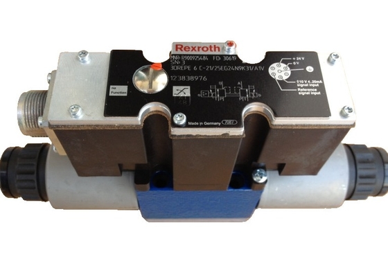 Rexroth Proportional Valve 3DREPE6C-2X/25EG24N9K31/A1V Blue Fast Response High Maximum Working Pressure Flexibility